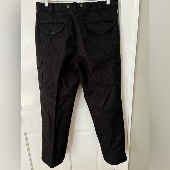 Vintage Filson Mackinaw Wool Field Pants Black Charcoal Mens 36 Outdoor Warm - Picture 5 of 11